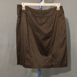 Polyester, cotton and spandex material skirt with small side zipper